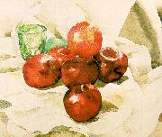 Demuth, Charles Still Life with Apples and a Green Glass oil